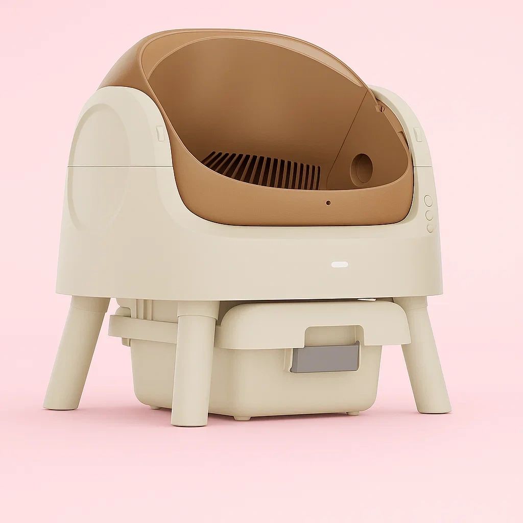 😺 WhiskerPal® Automatic Self-Cleaning Litter Box – Hassle-Free Cat Care